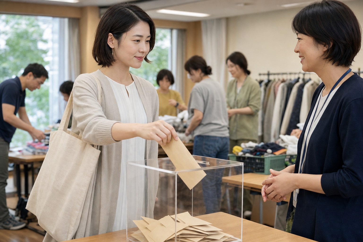 NPO寄付の意義とNPOのミッション達成のための寄付の勇気を感じる女性