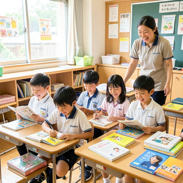 寄付により支援された学校で学ぶ子どもたち